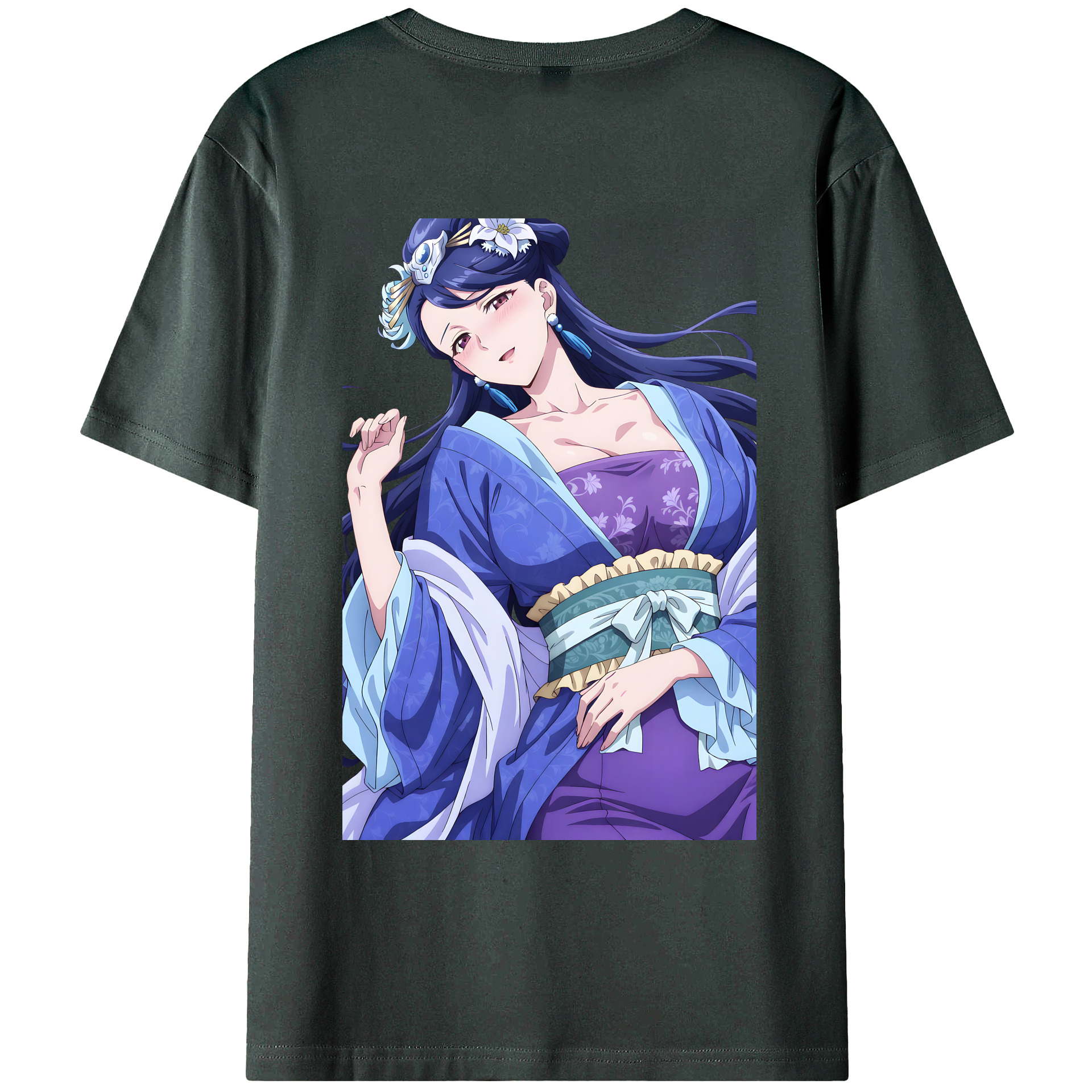 （画像用） 薬屋のひとりごと The Apothecary Diaries 綿100％ メンズ半袖Tシャツ（バックプリント） 通気性